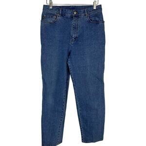Lauren Jeans Co. Ralph Lauren Blue Denim Jeans Straight‎ Sz 12P Petite Classic